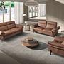Round coffee tableGlass walnut 5