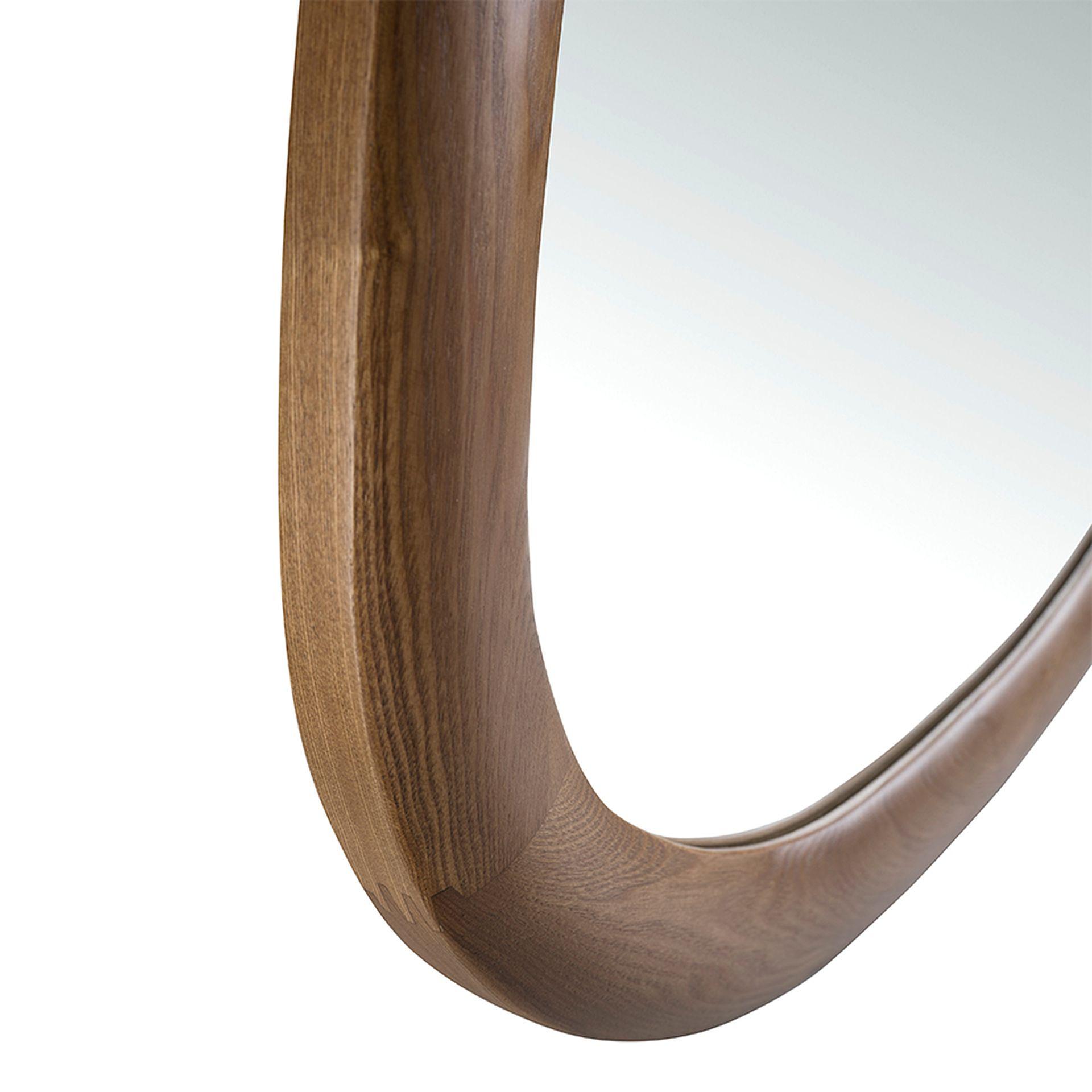 Wall mirror walnut brown 4