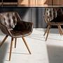 Armchair faux leather Dark Brown 2