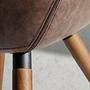 Armchair faux leather Dark Brown 4