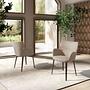 Dining chair Textile Light Brown 2