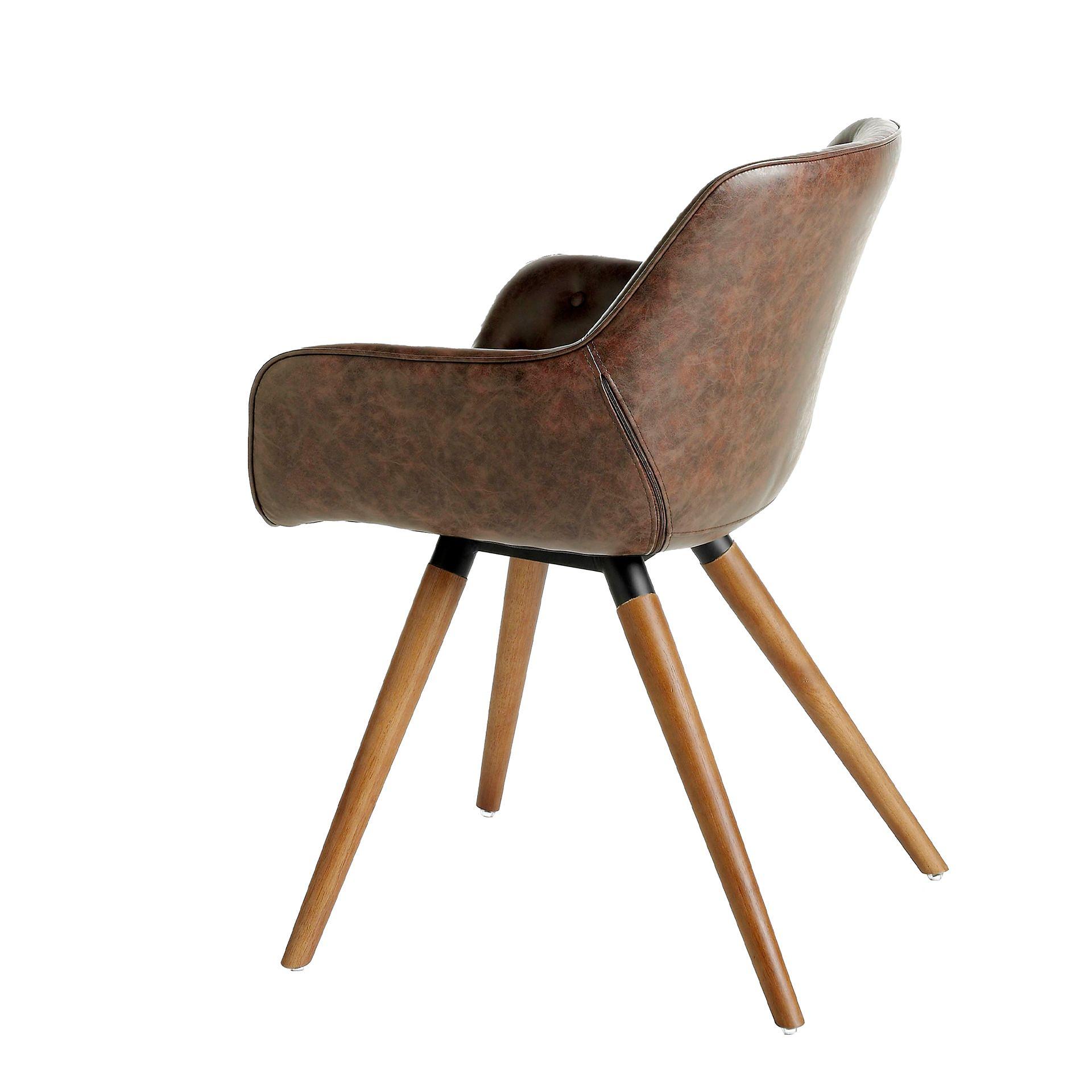 Armchair faux leather Dark Brown 6