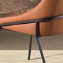 Armchair Faux Leather Orange 4