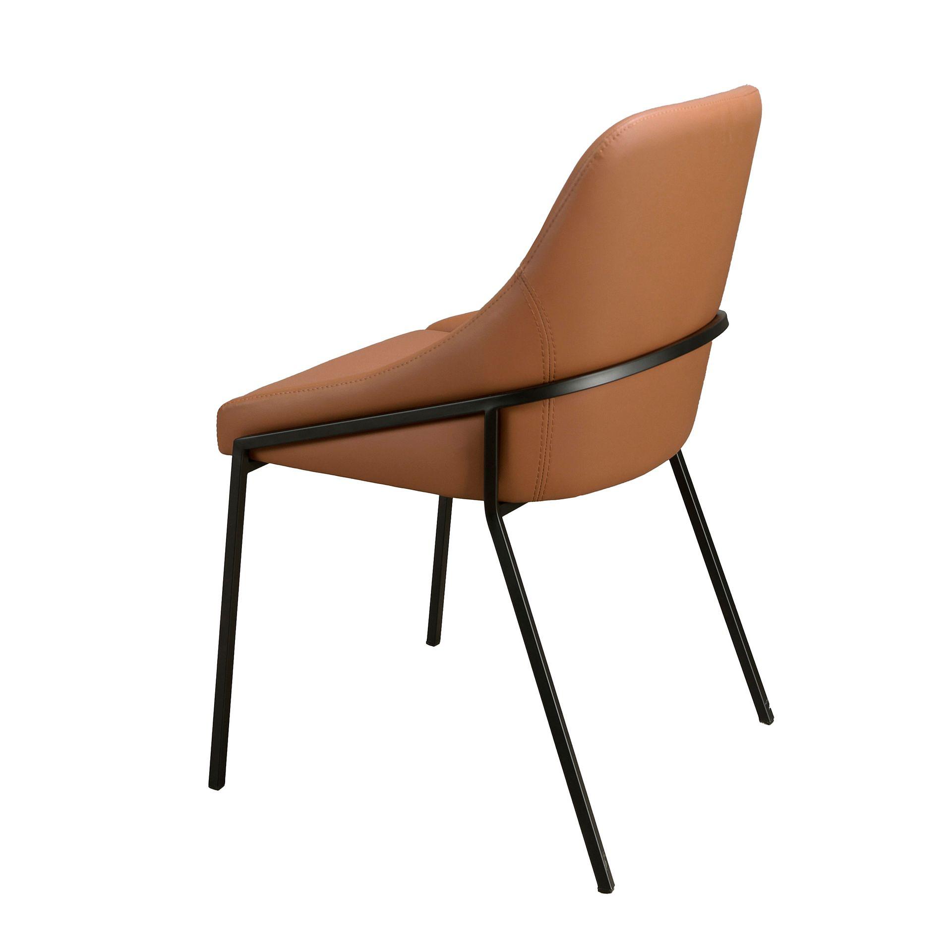 Armchair Faux Leather Orange 6