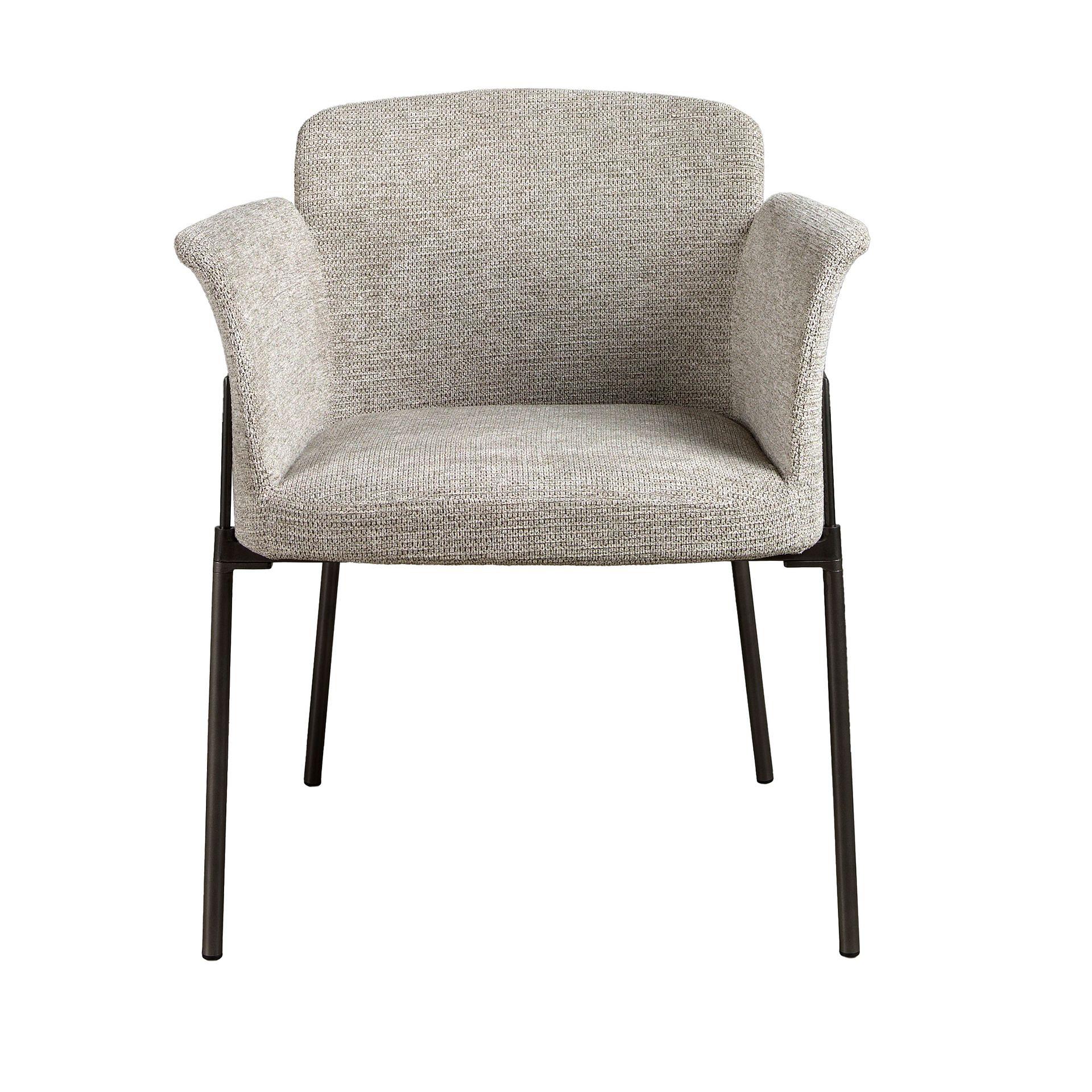Esszimmerstuhl Textil Grau 1