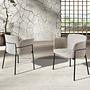 Dining chair Textile Grey 2
