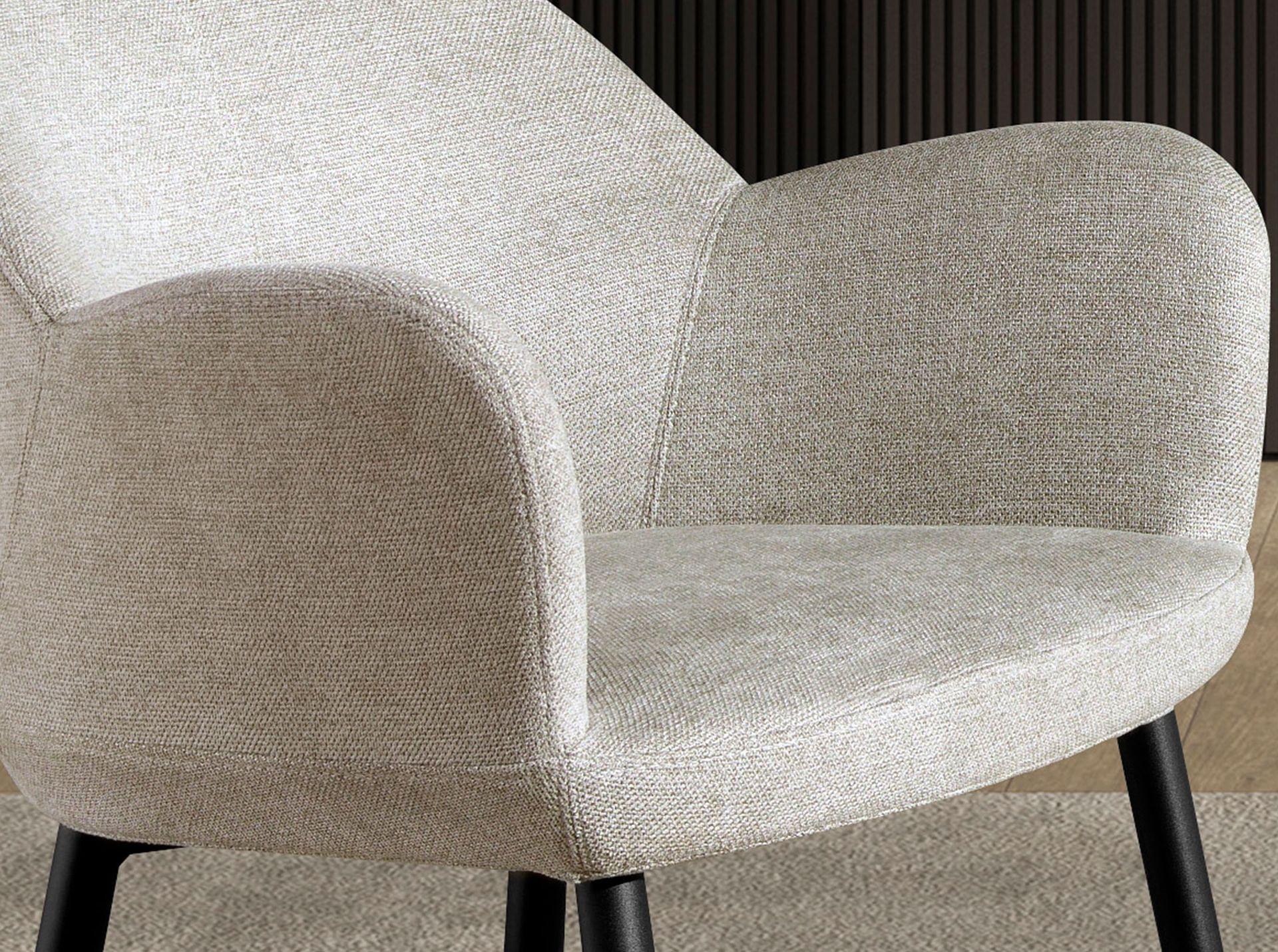 Barstuhl Textil Grau 4