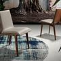 Dining chair faux leather grey 2