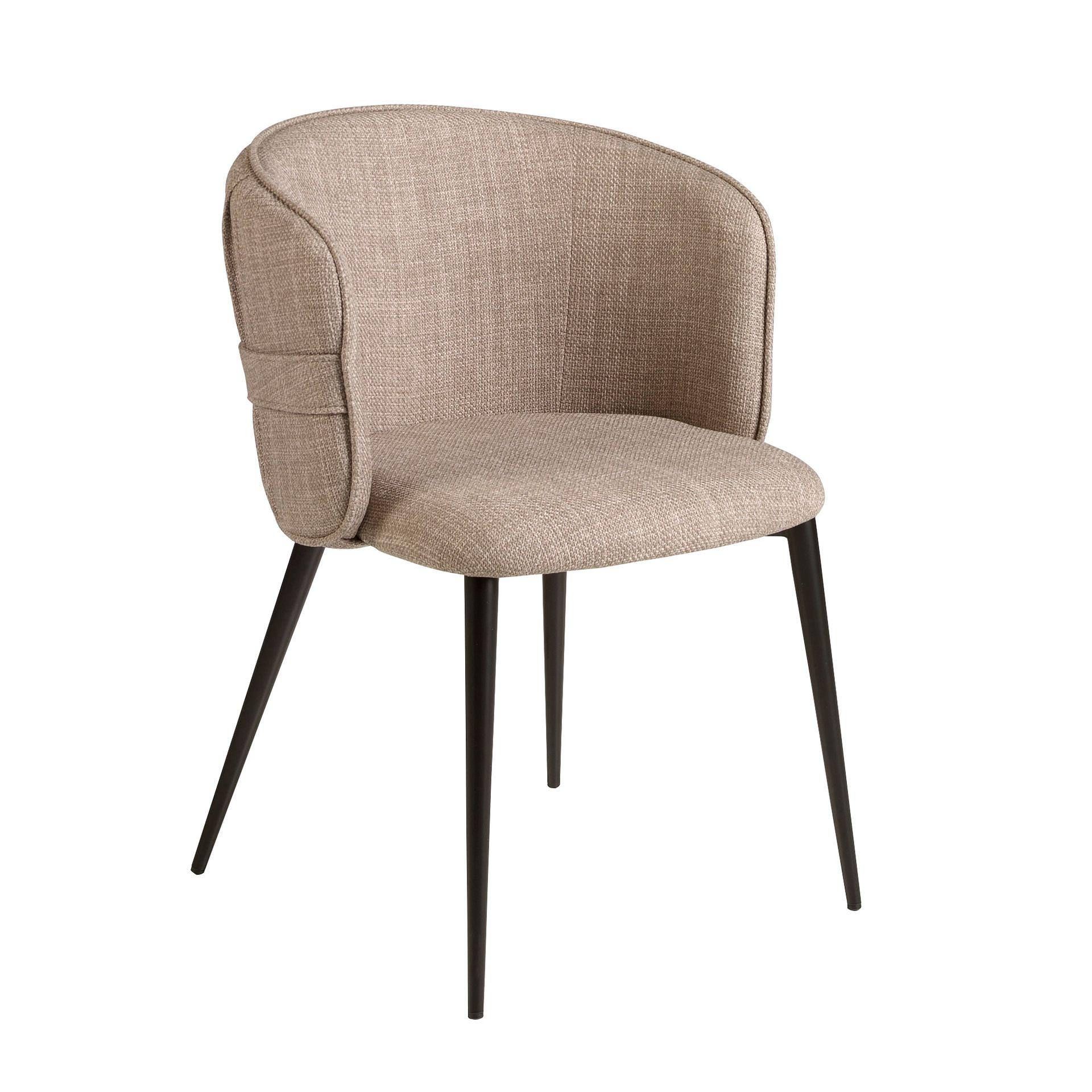 Dining chair textile beige 0
