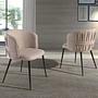 Dining chair textile beige 2