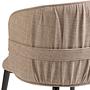 Dining chair textile beige 4