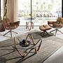 Round side table
Glass walnut 7