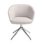 Drehbarer Stuhl Textil Grau 1