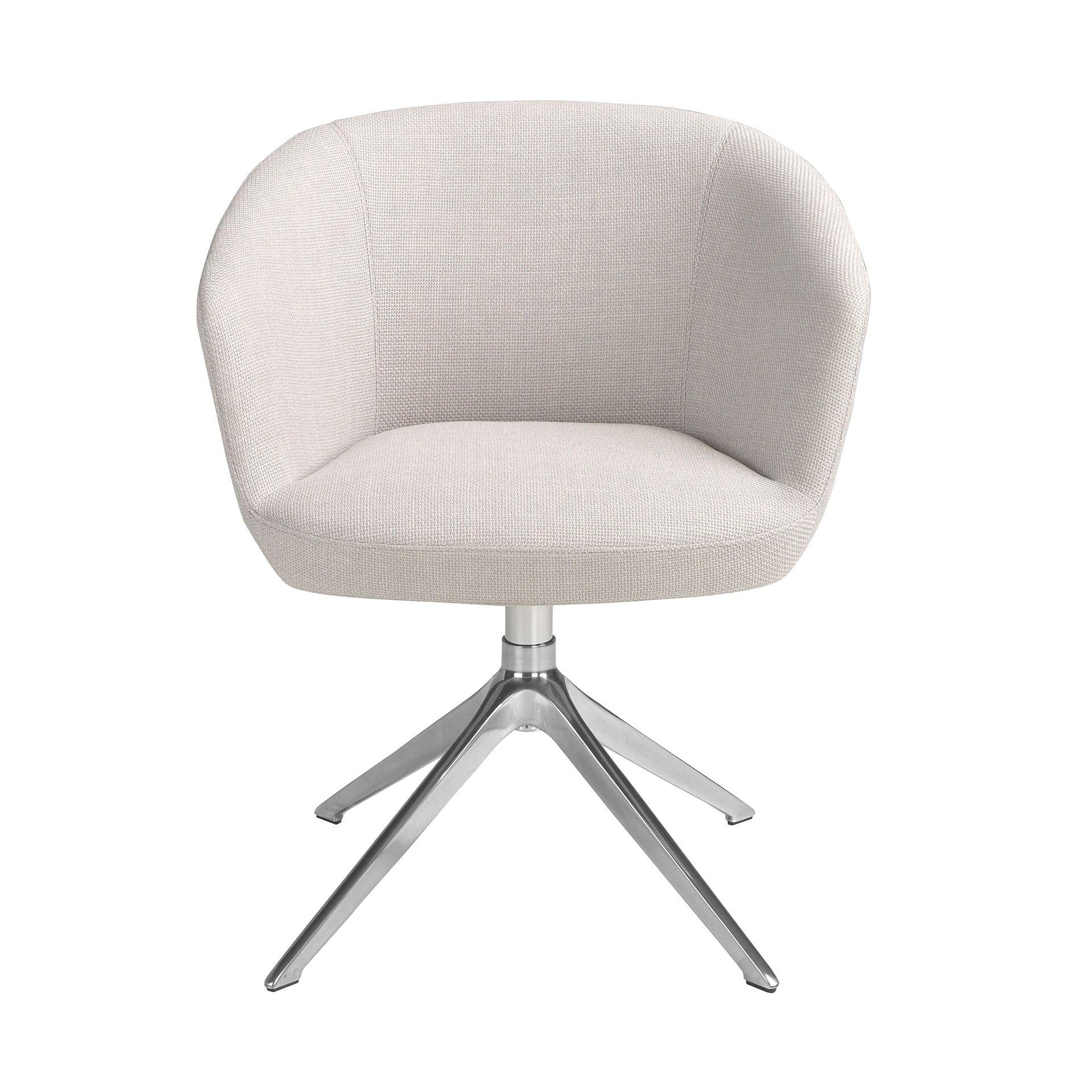 Swivel Chair Textile Grey 1