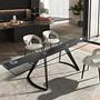 Dining chair textile white 3