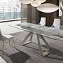 Dining chair textile light grey 6