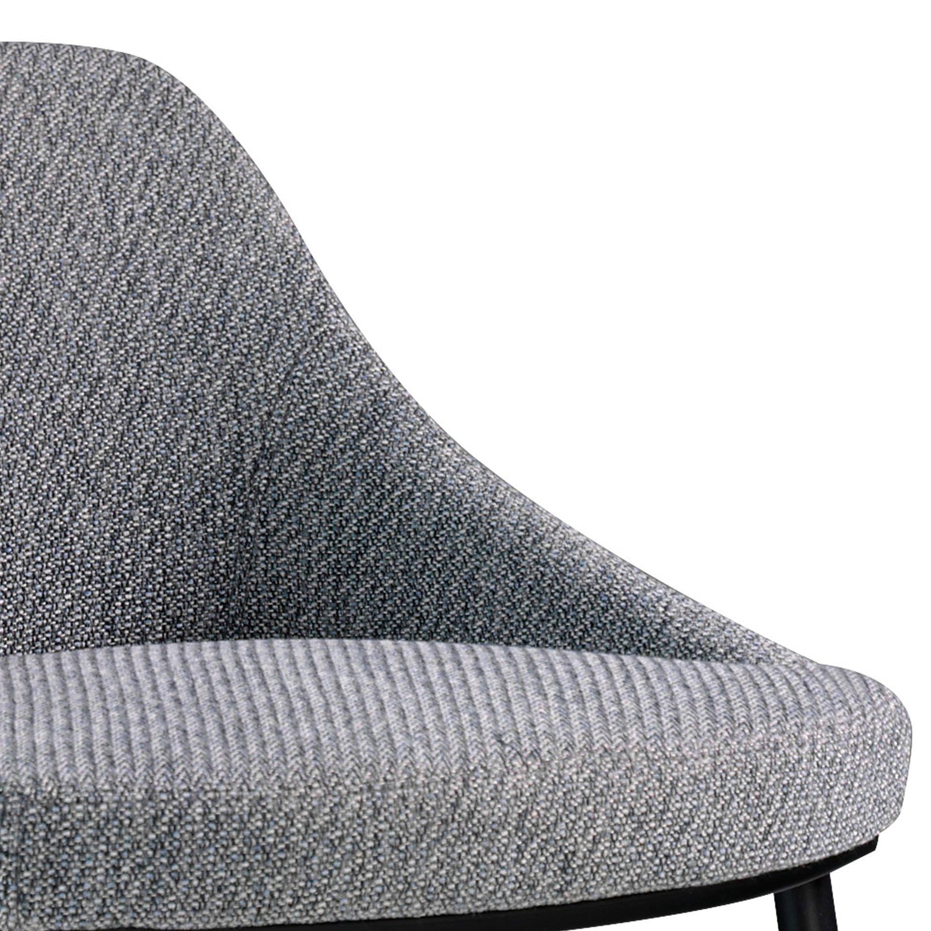 Barstuhl Textil Grau 4