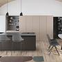 Bar stool Textile Grey 7