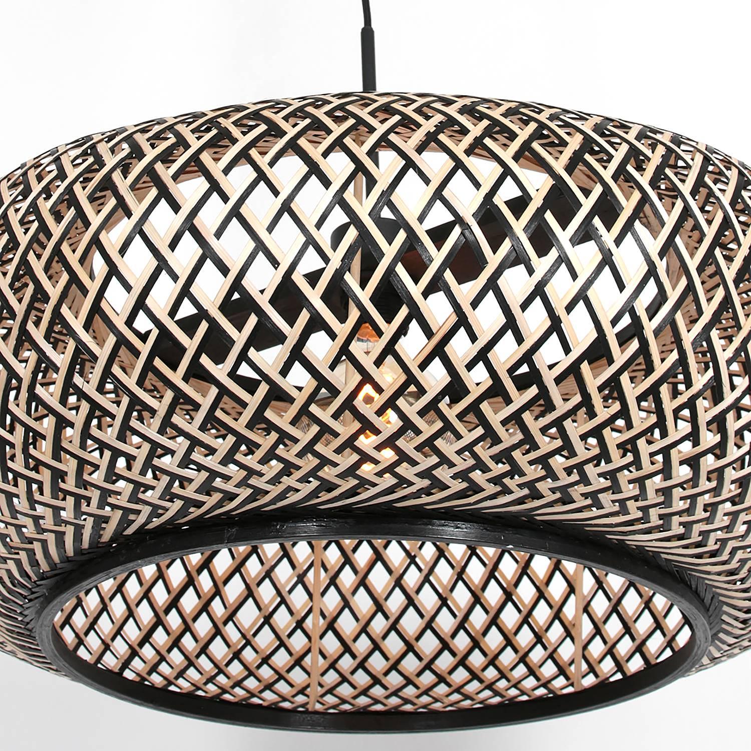 Maze lampshade Bamboo Brown 1