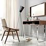 Wall mirror walnut veneer brown 2