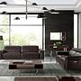 Wall mirror walnut veneer brown 6