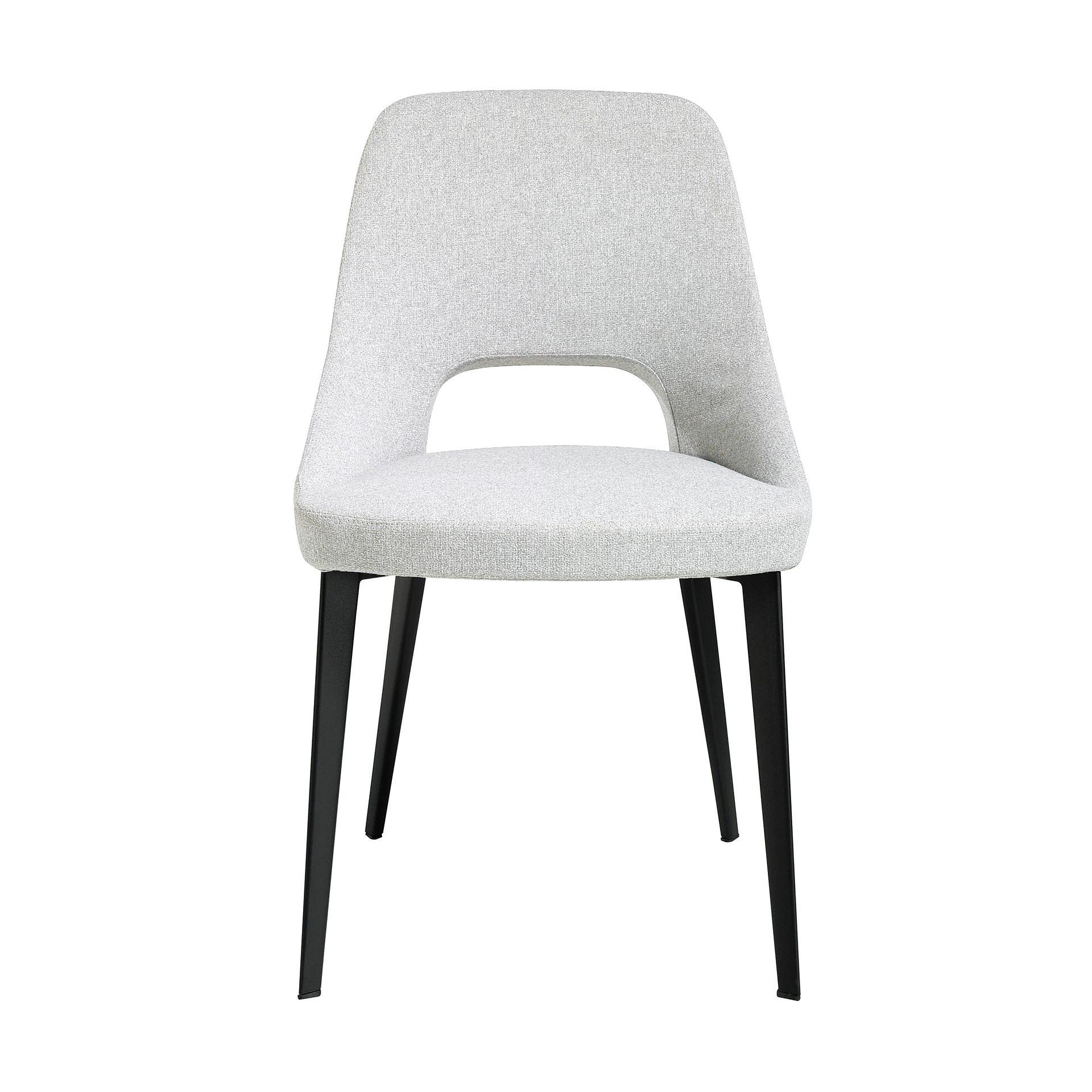 Dining chair textile gray 1