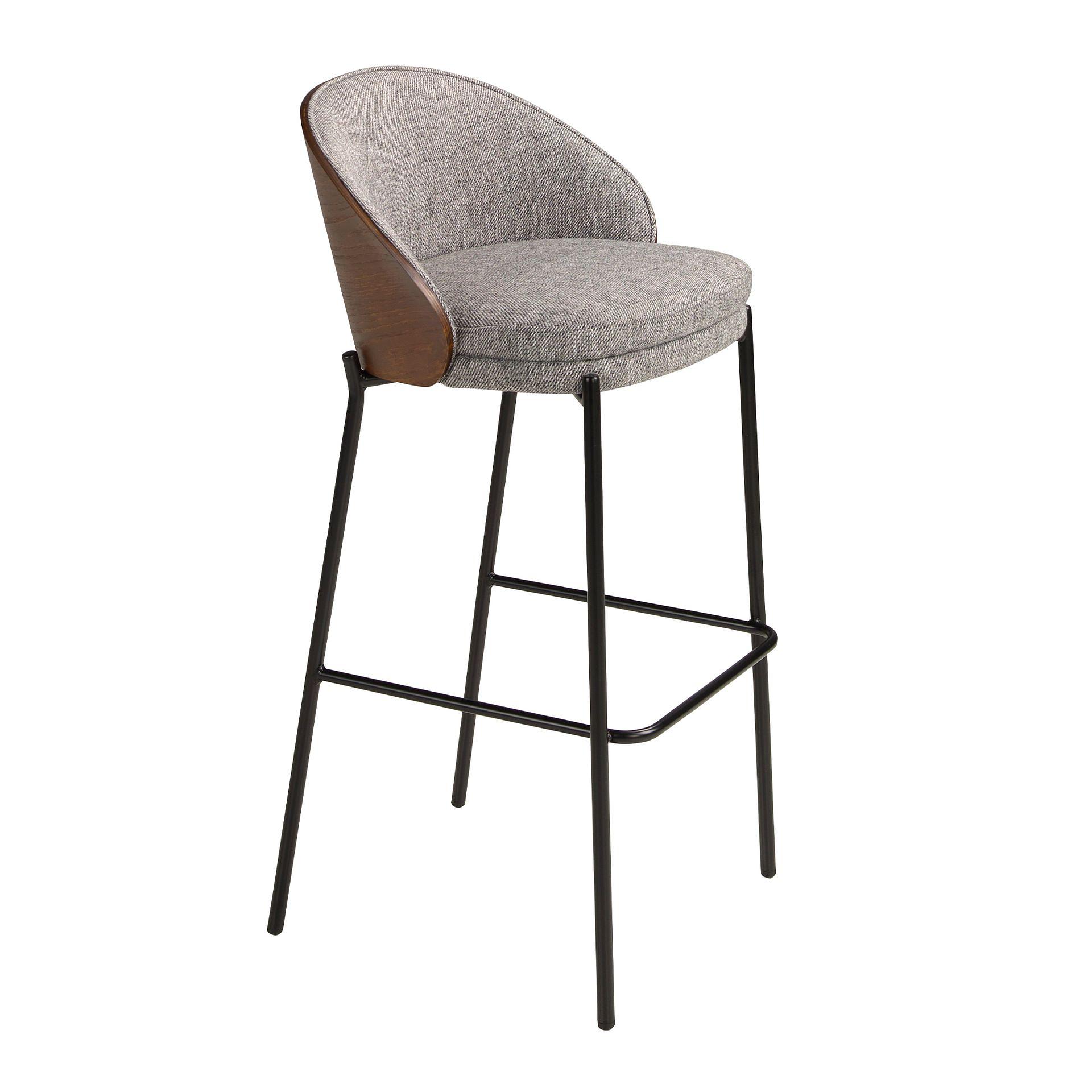 Bar stool fabric grey 0