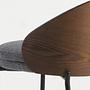 Bar stool fabric grey 7