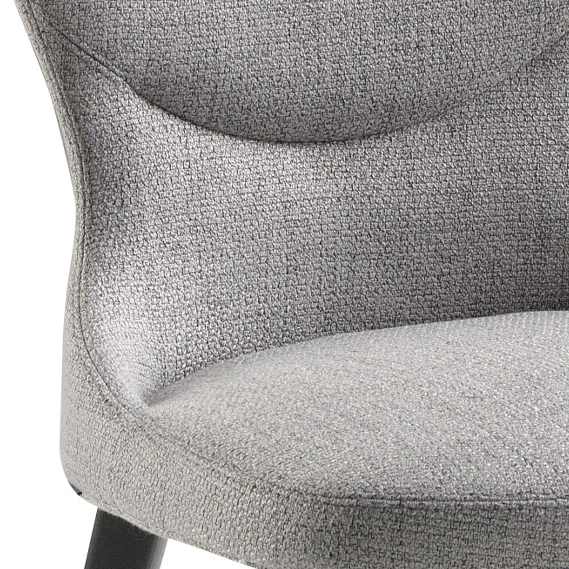 Esszimmerstuhl Textil Grau 4