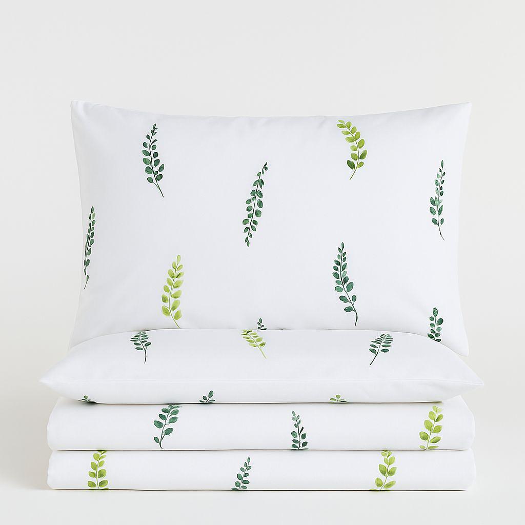 Bedding set 2-piece. 100% cotton sateen White 140x200cm 0
