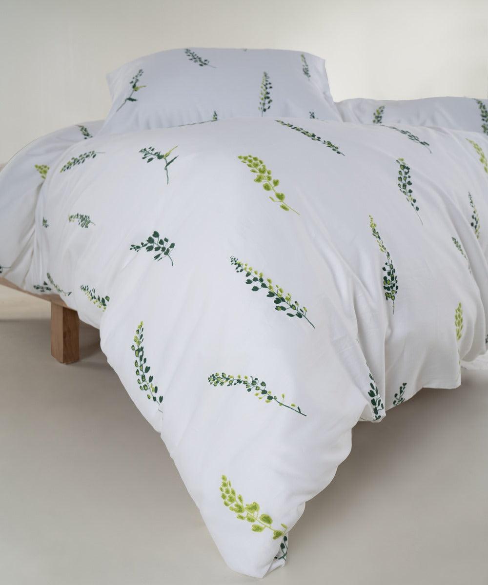 Bedding set 2-piece. 100% cotton sateen White 140x200cm 4