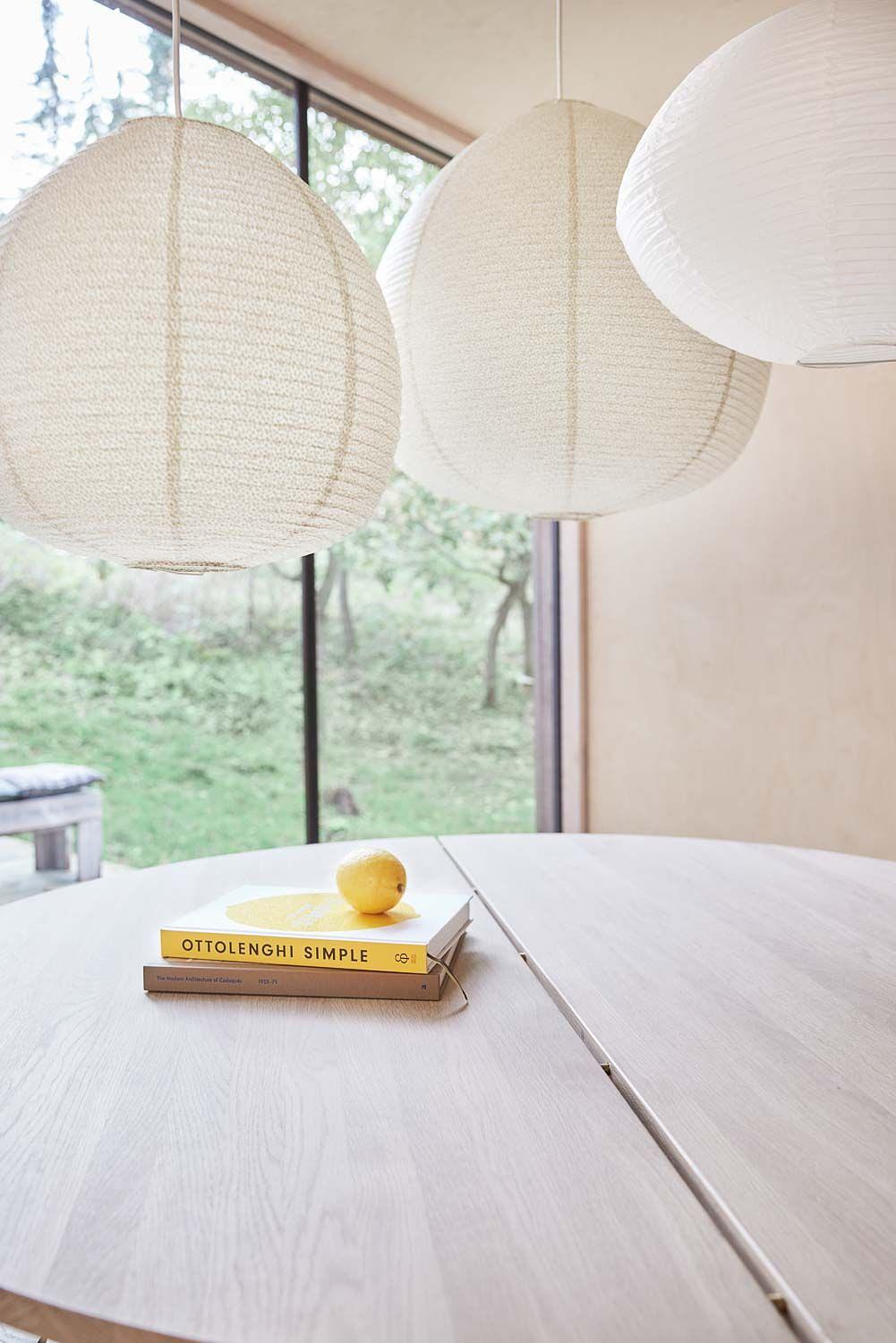 Kojo Lampshade Large Paper Steel Cream 2