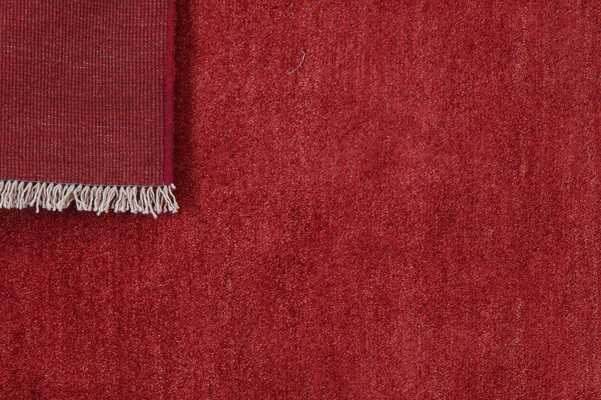 Gabbeh Teppich Wolle Rot 6