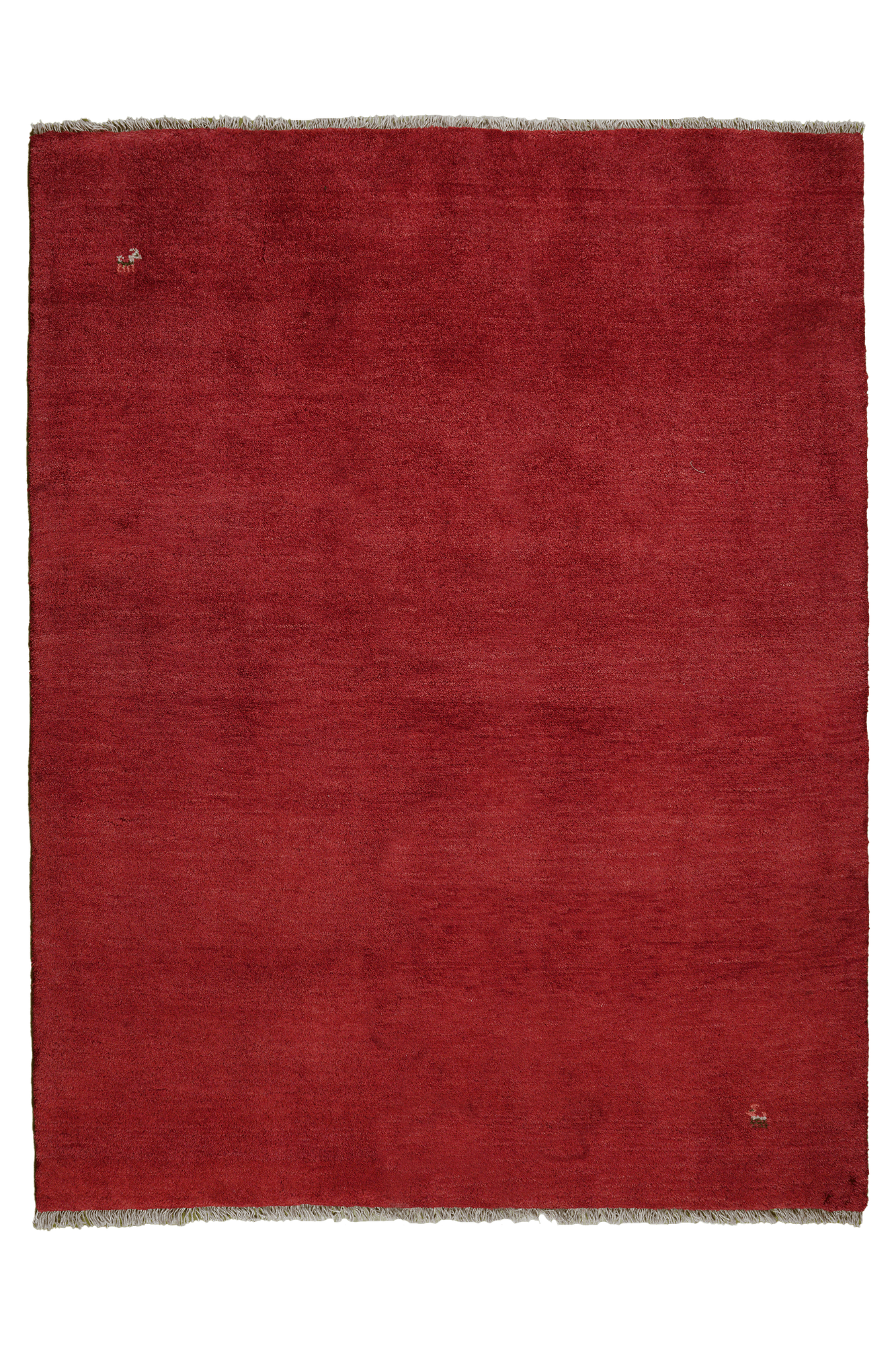 Gabbeh Teppich Wolle Rot 0