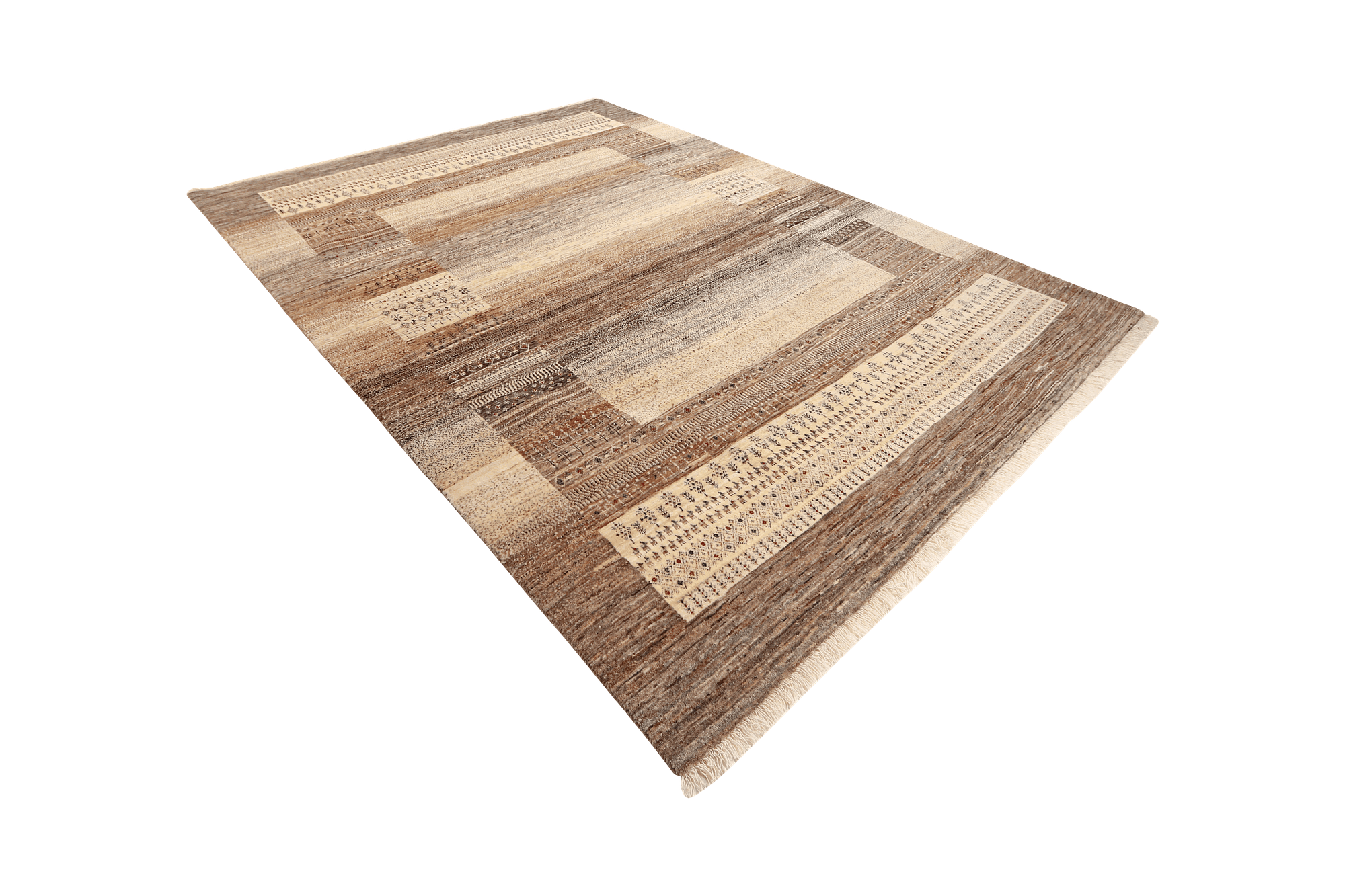 Rizbaf Gabbeh Rug Wool Beige 3