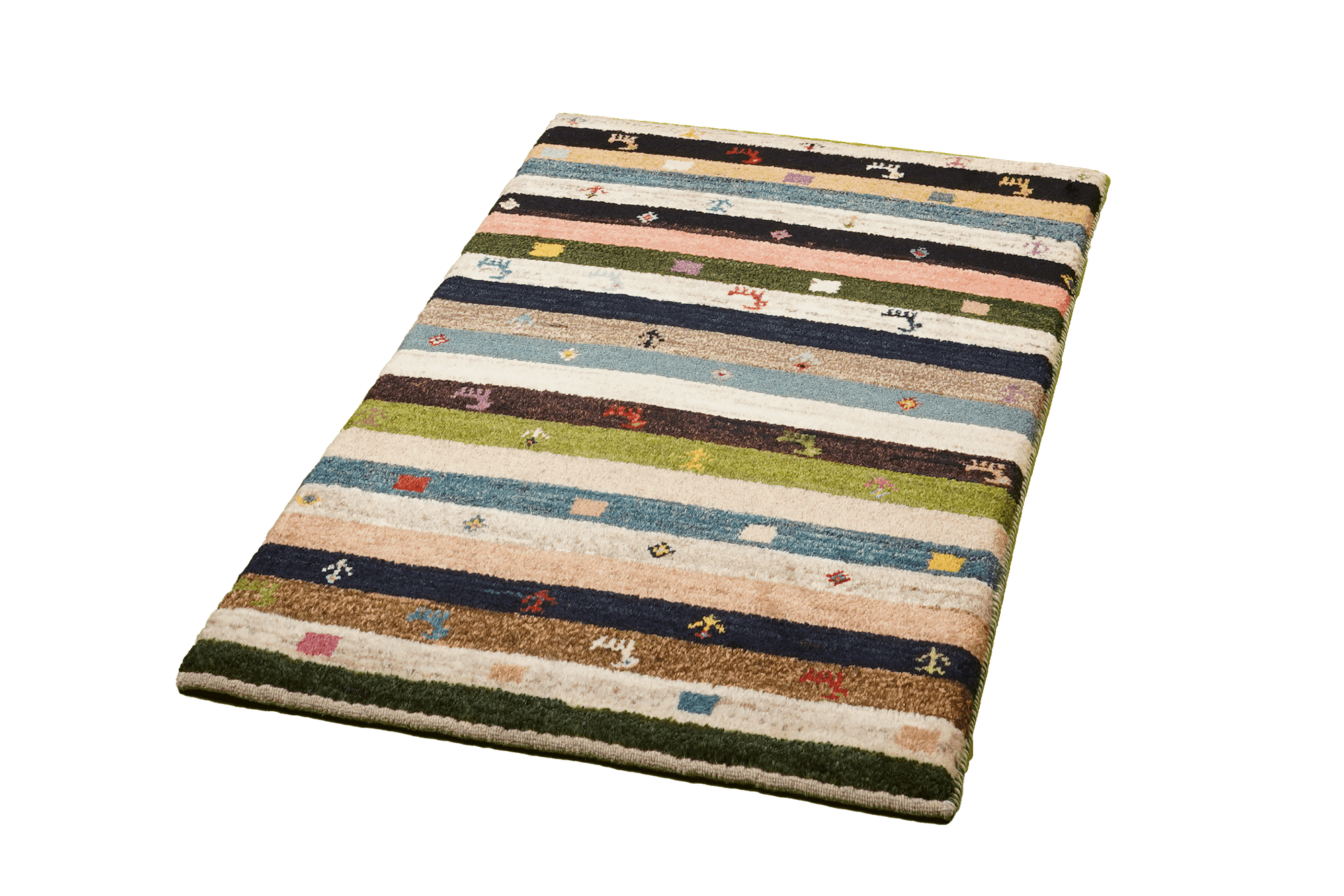 Tappeto Gabbeh in lana multicolore 3