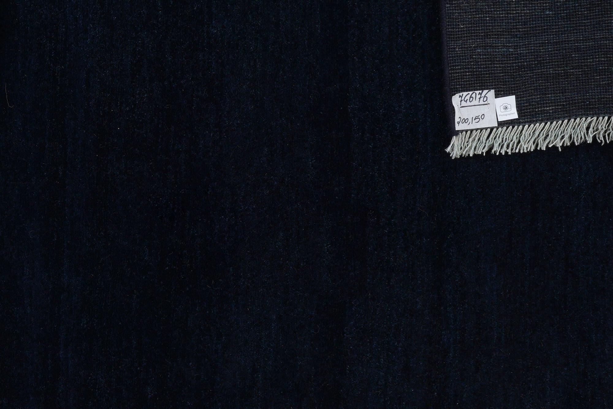 Gabbeh Teppich Wolle Blau 4