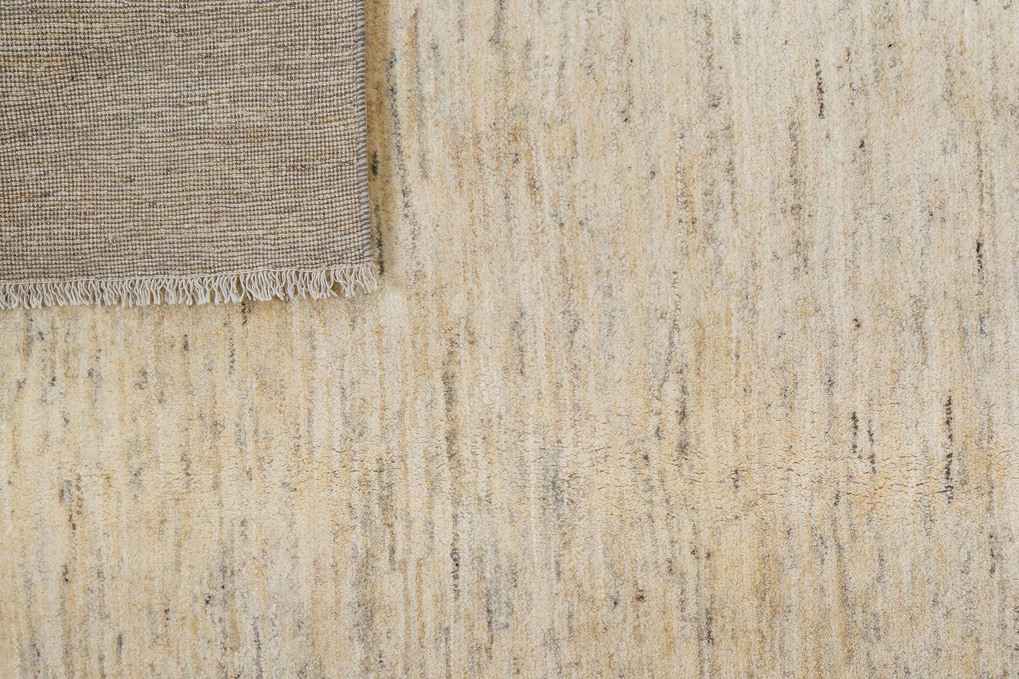Gabbeh Teppich Wolle Beige 5