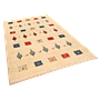 Rizbaf Gabbeh Teppich Wolle Beige 3