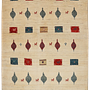 Rizbaf Gabbeh Teppich Wolle Beige 0
