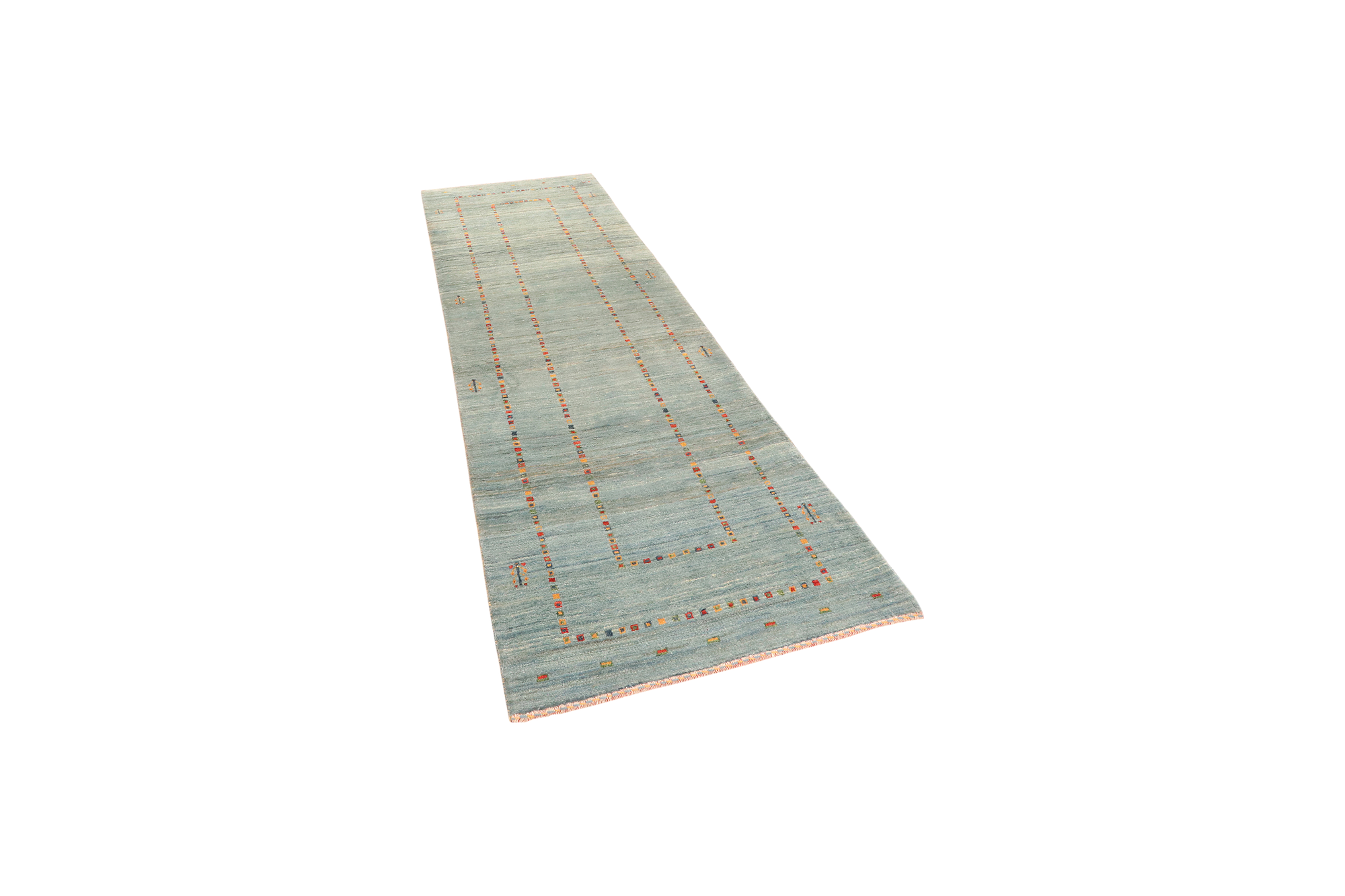 Rizbaf Gabbeh Teppich Wolle Blau 3