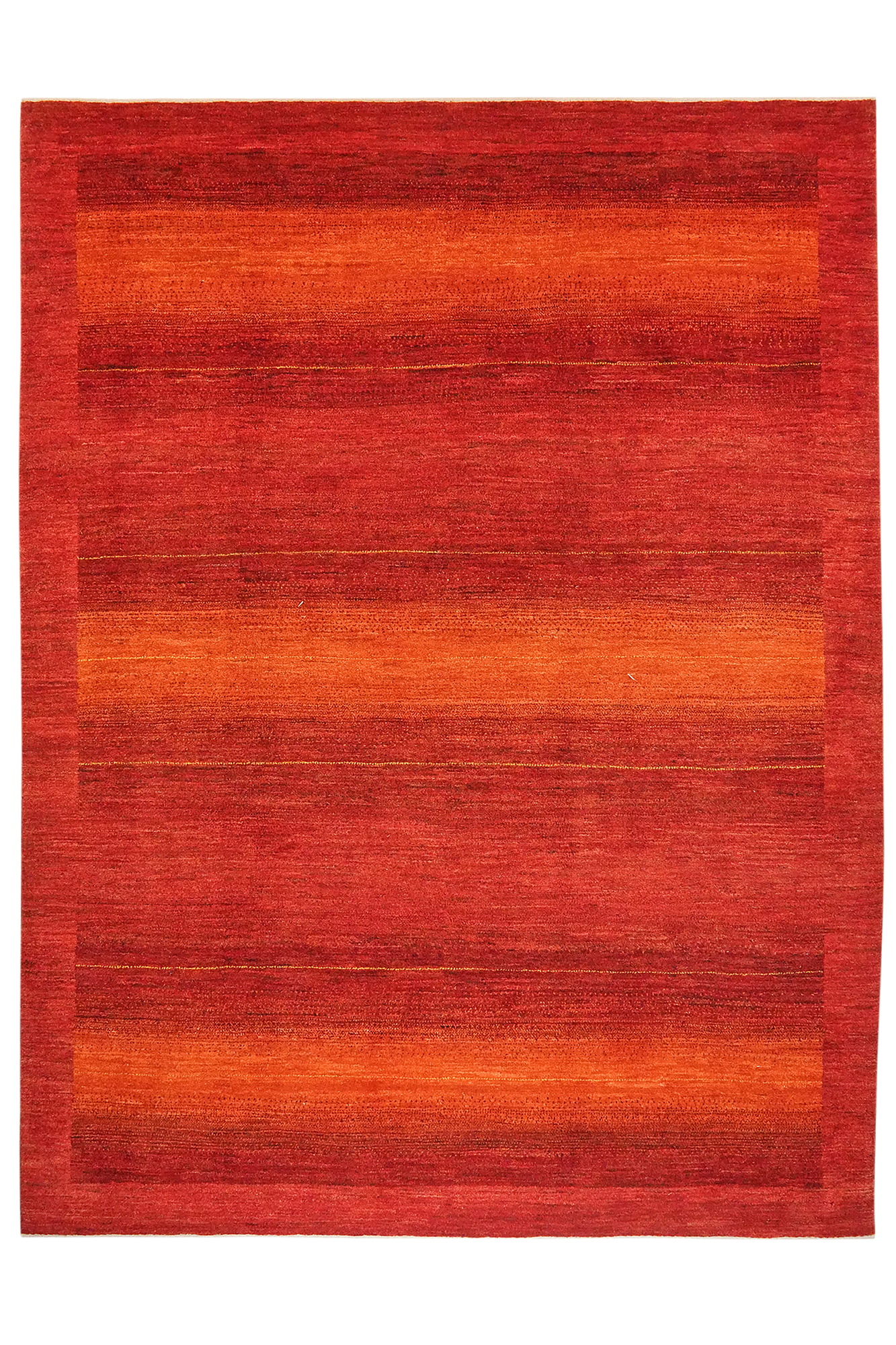 Rizbaf Gabbeh Teppich Wolle Rot 0