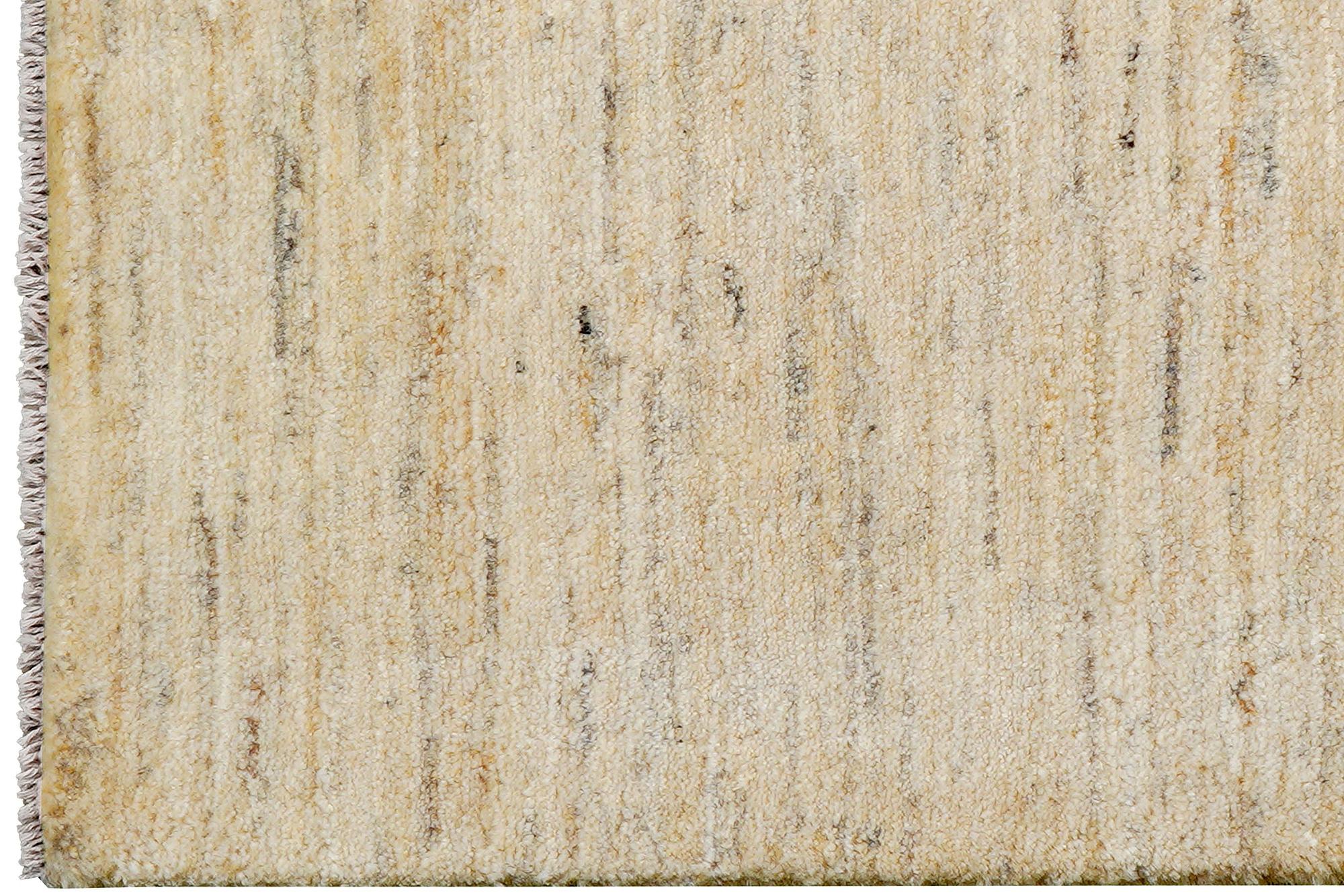 Gabbeh Teppich Wolle Beige 1
