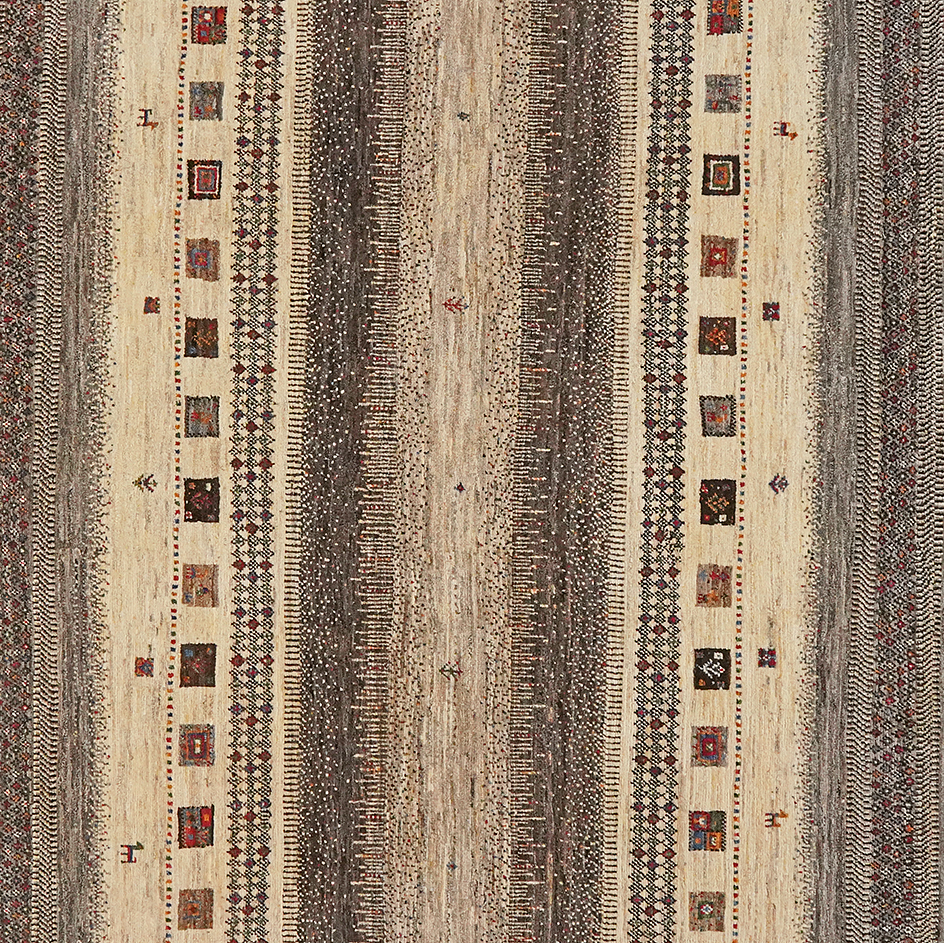 Rizbaf Gabbeh Teppich Wolle Beige 2