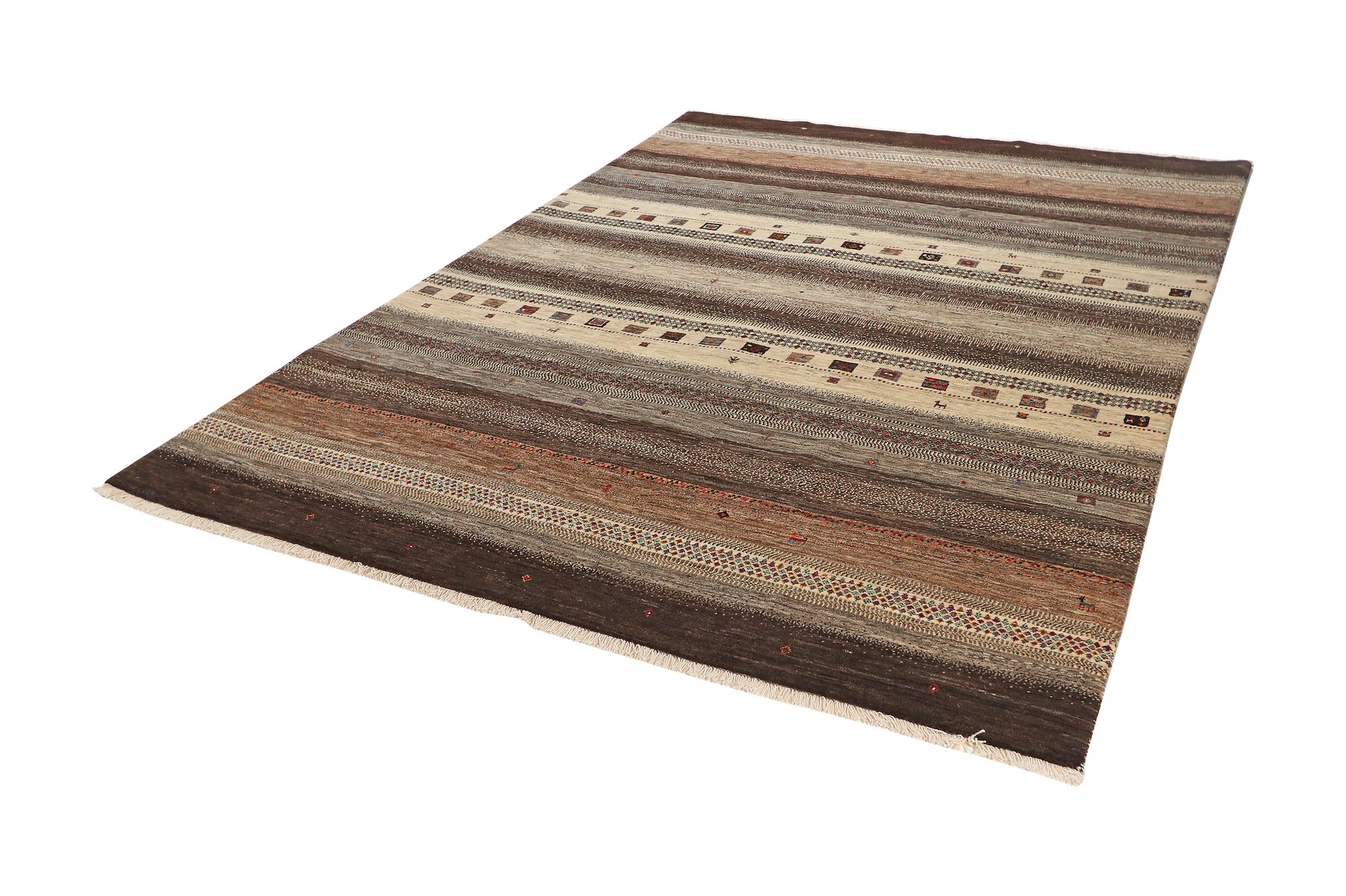 Rizbaf Gabbeh Carpet Wool Beige 3