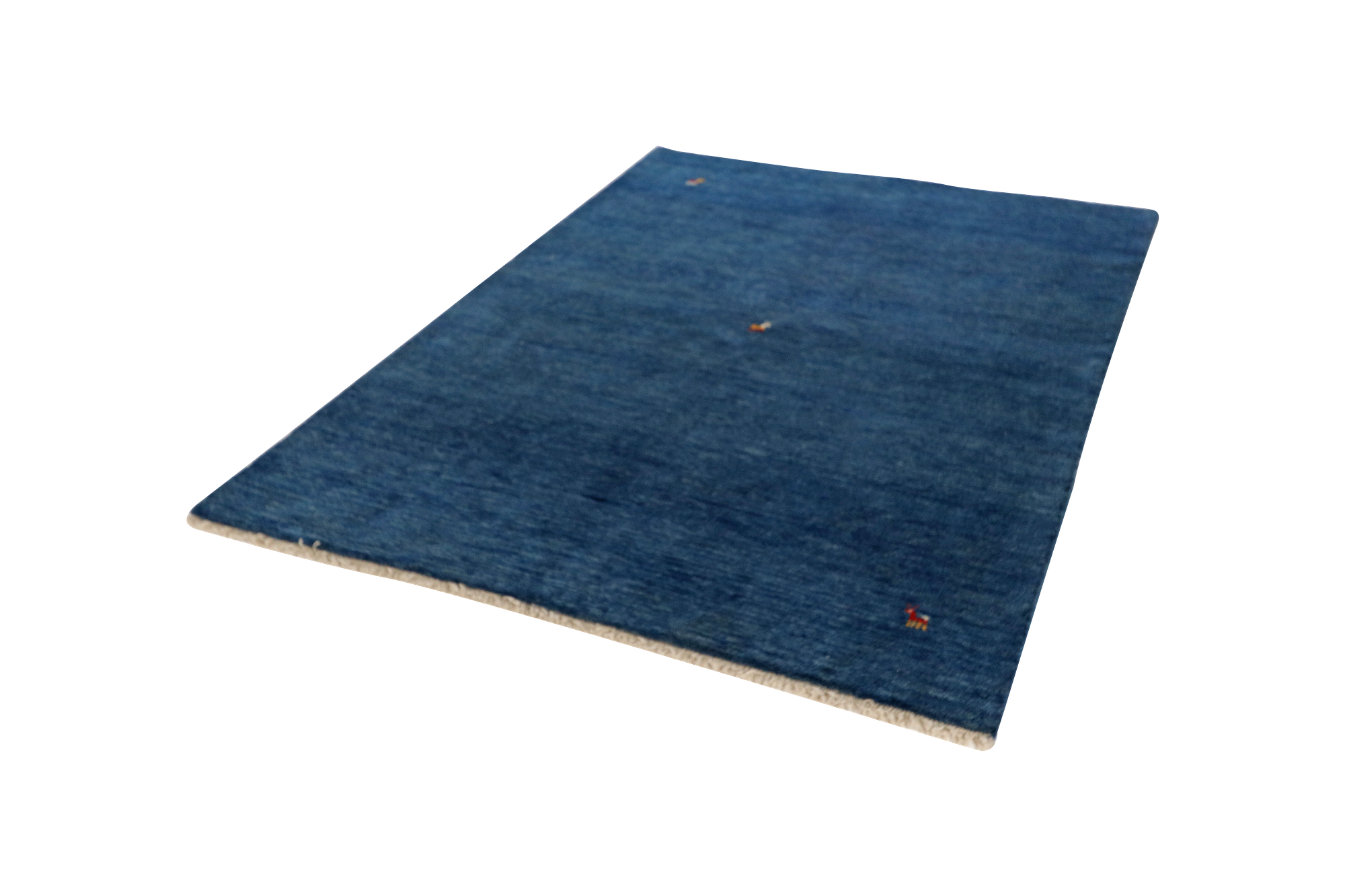 Gabbeh Teppich Wolle Blau 3