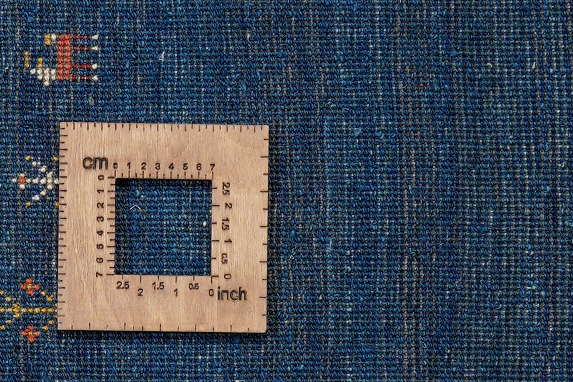 Gabbeh Rug Wool Blue 6