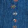 Gabbeh Teppich Wolle Blau 4