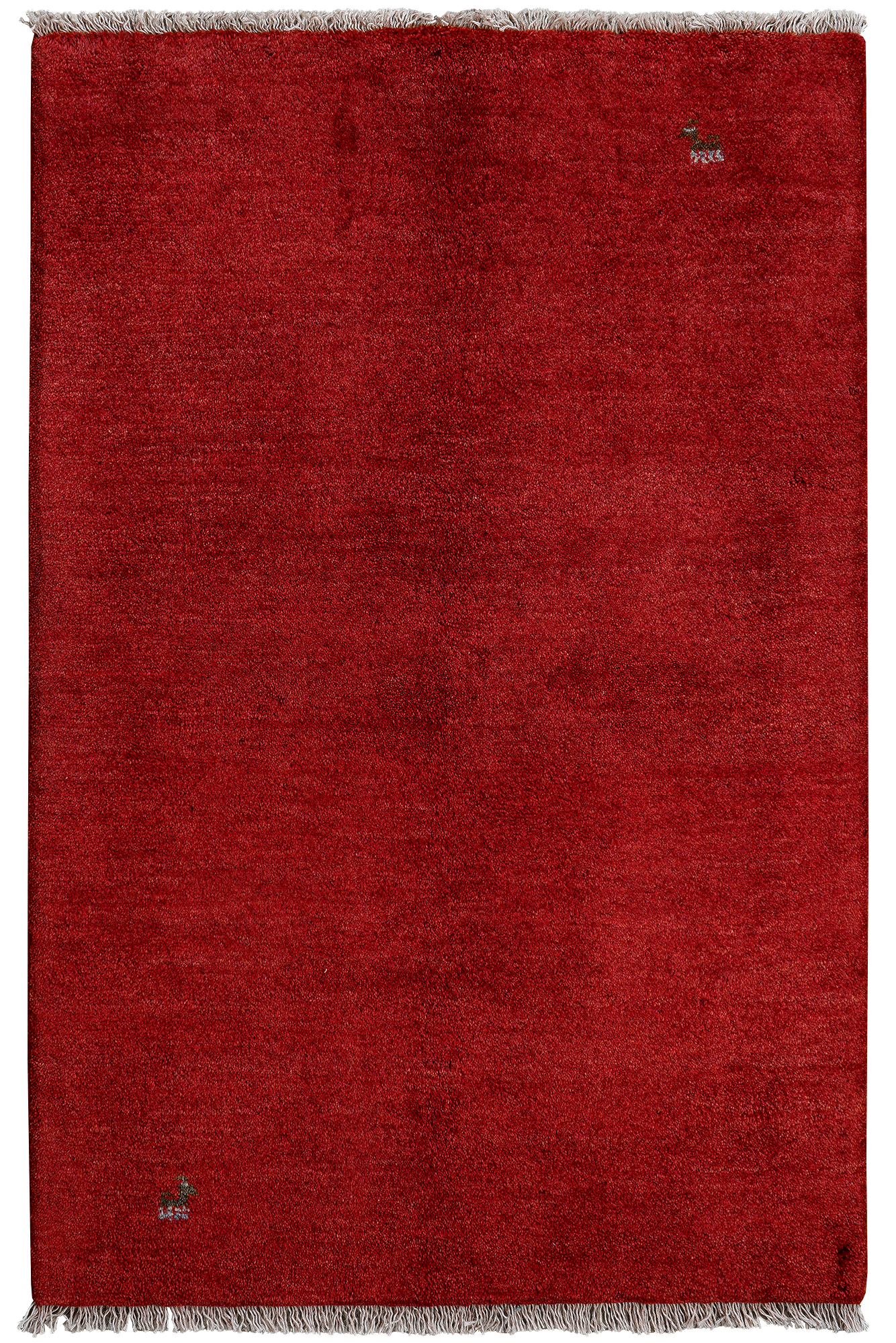 Gabbeh Teppich Wolle Rot 0