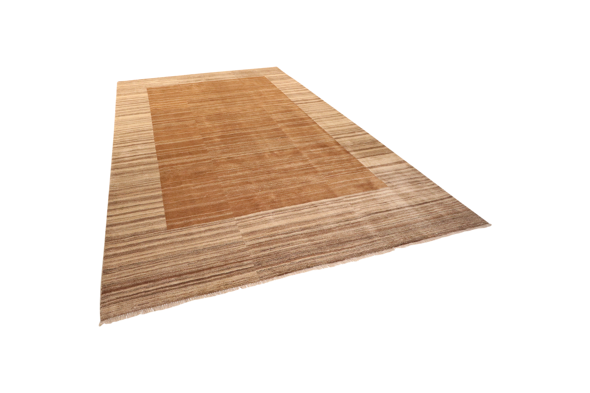 Gabbeh Teppich Wolle Braun 3